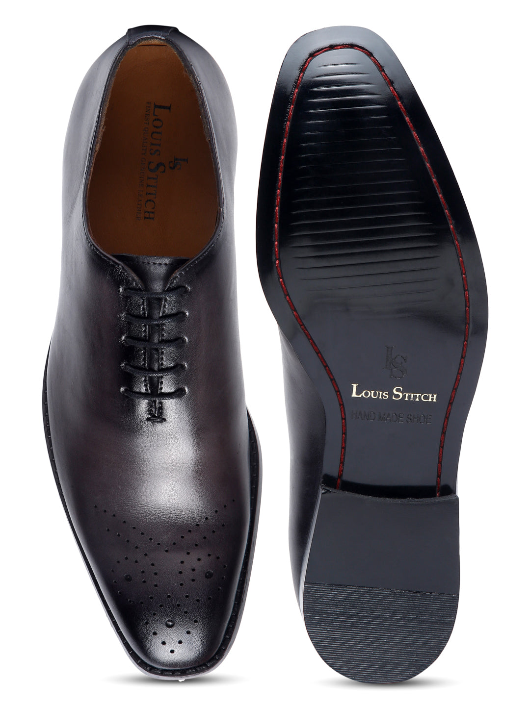 Men's Premium Italian Leather Wholecut Shoe