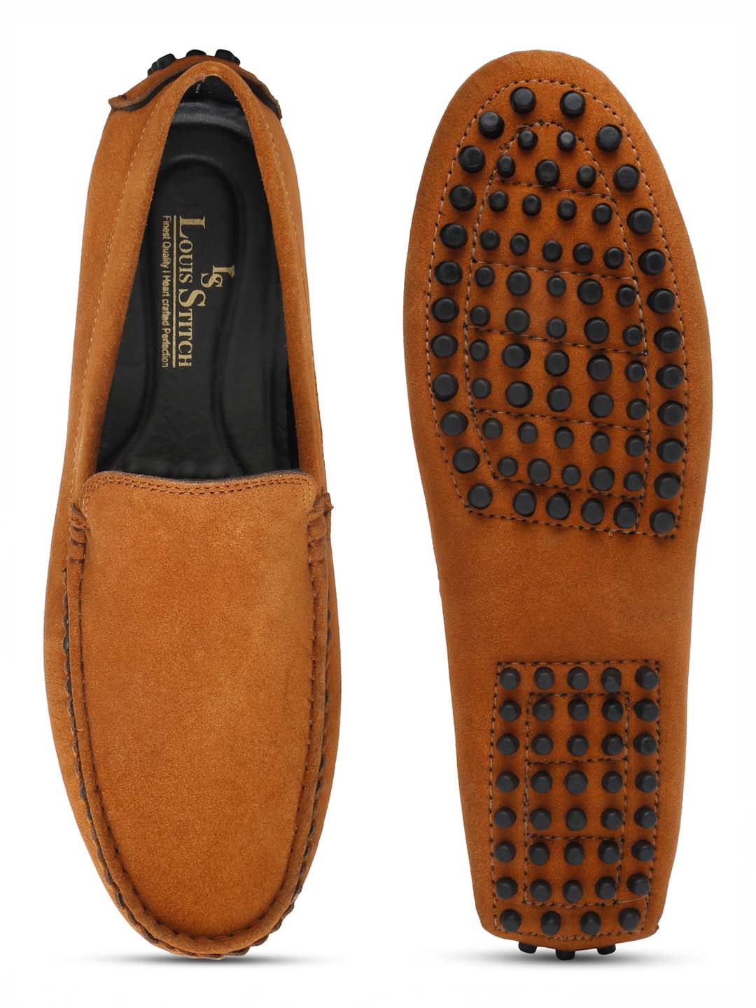 Handmade Italian Suede Leather Penny Loafers