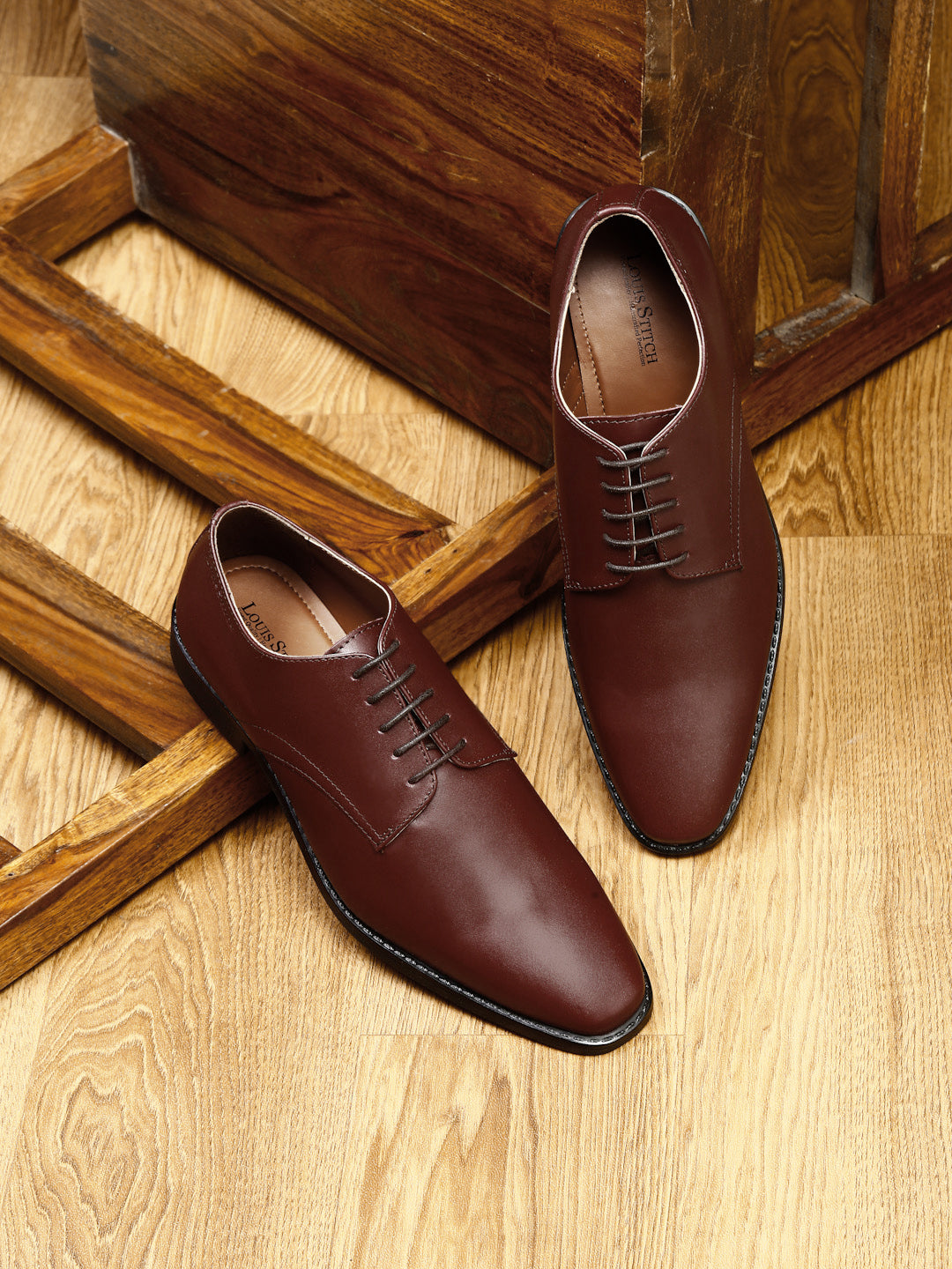 Buy Italian Leather Derby Shoes for Men Louis Stitch