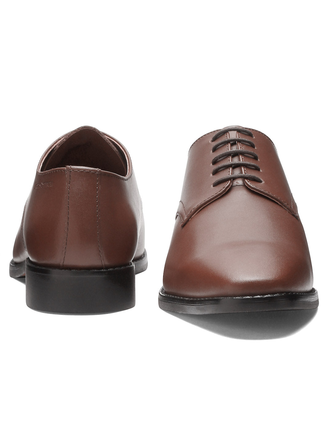 Italian Leather Derby Russet Tan Shoes for Men