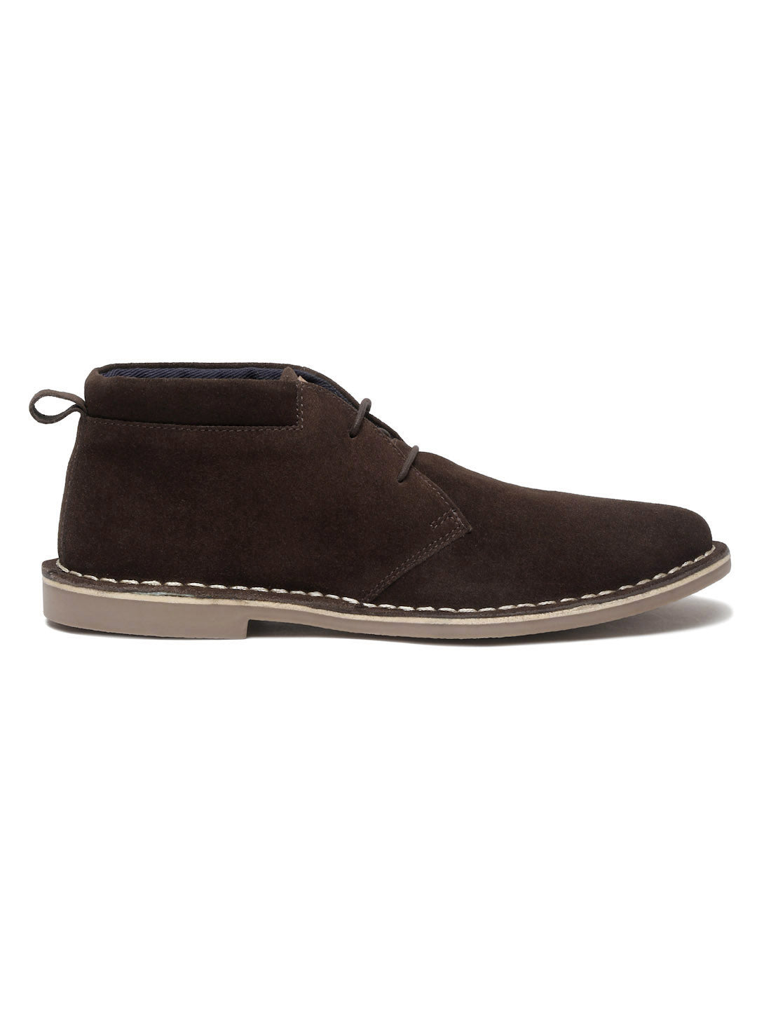 Bistre Brown Italian Suede Leather British Stitch Down Chukka Boots