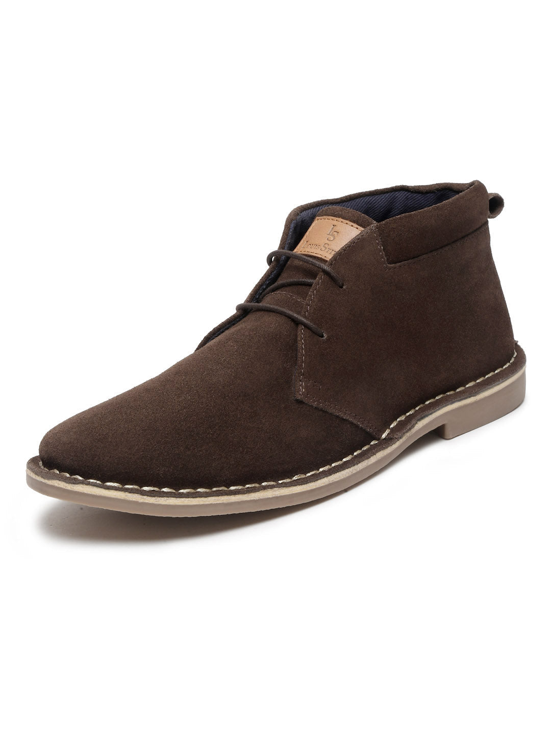 Bistre Brown Italian Suede Leather British Stitch Down Chukka Boots