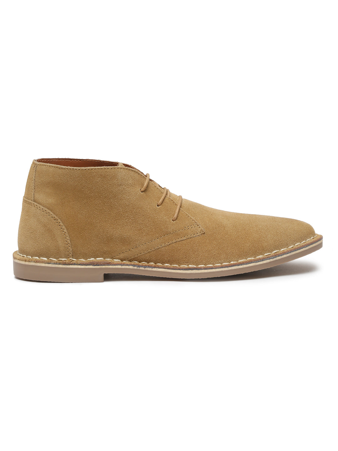 Oyester Cream Italian Suede Leather British Stitch Down Chukka Boots