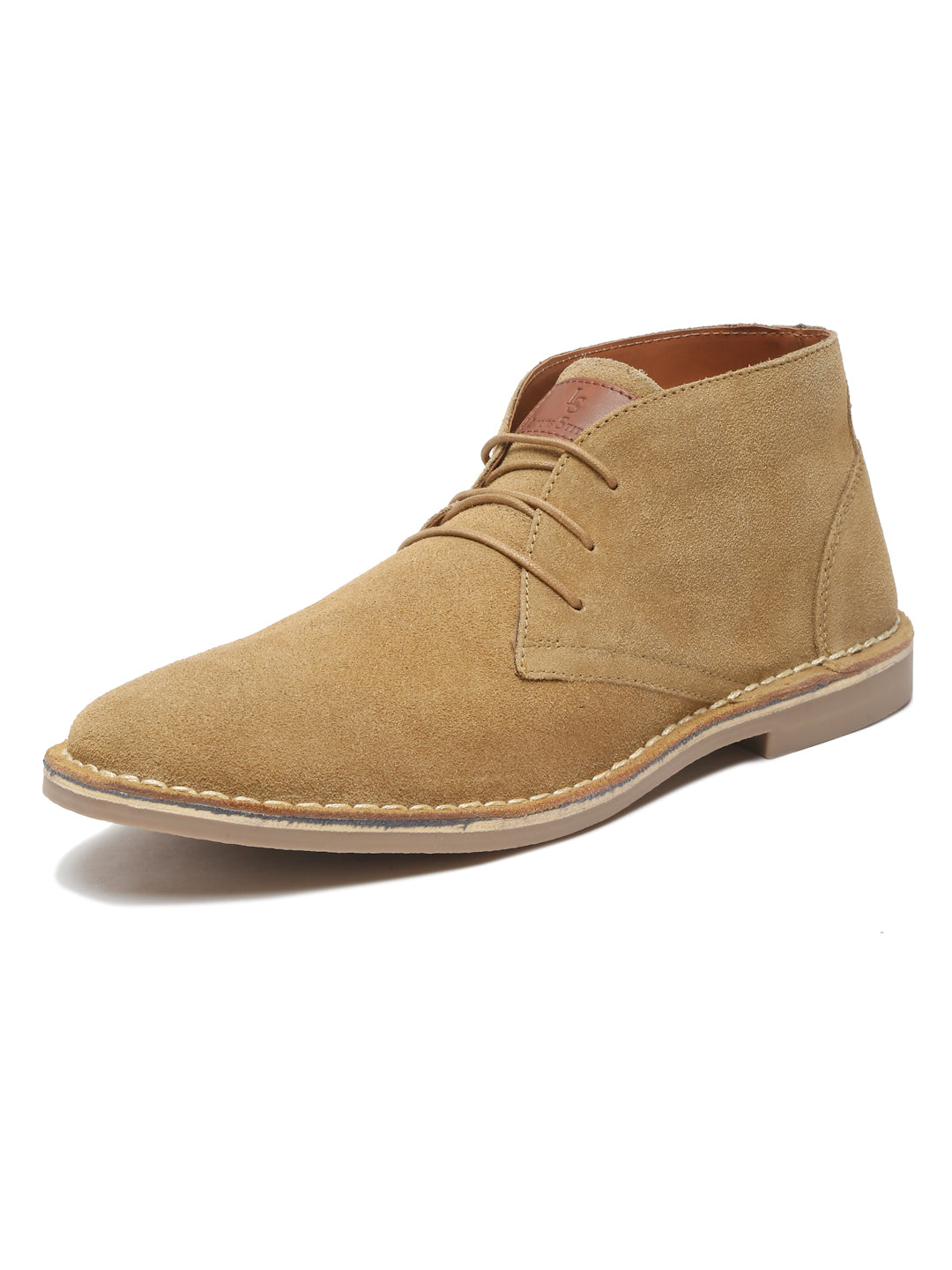 Oyester Cream Italian Suede Leather British Stitch Down Chukka Boots