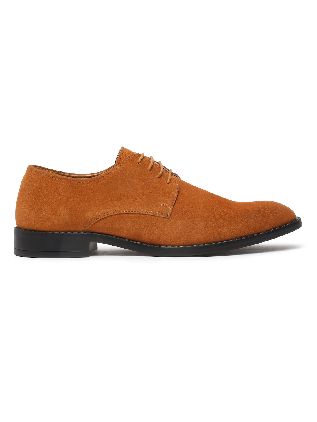 Russet Tan Italian Suede Leather Shoes Laceup British Style Handcrafted Casual Shoe for Men