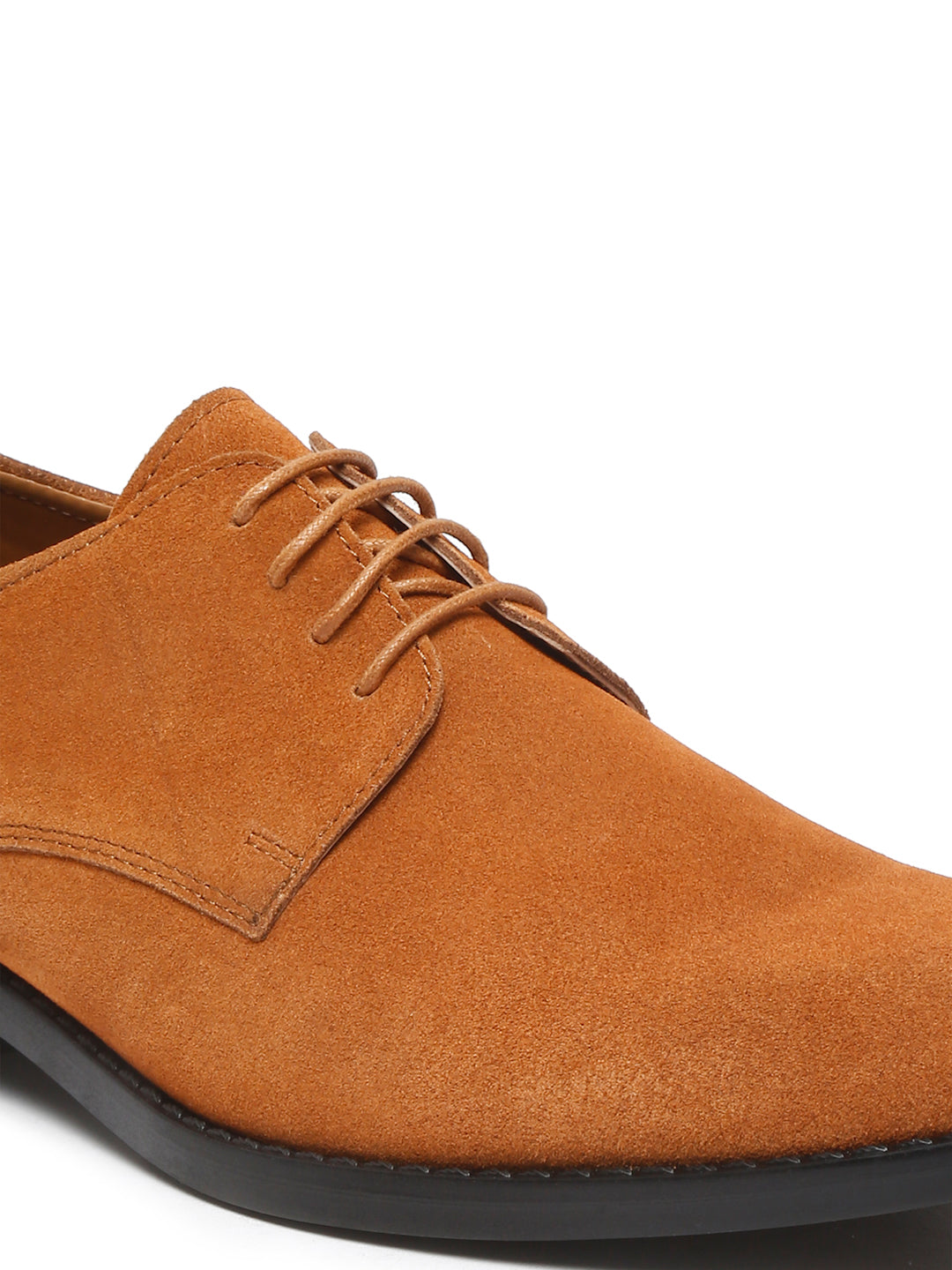 Russet Tan Italian Suede Leather Shoes Laceup British Style Handcrafted Casual Shoe for Men