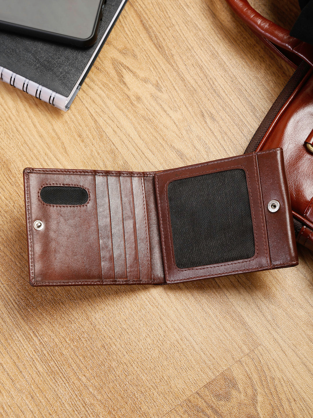 Rosewood Brown Italian Leather Wallet