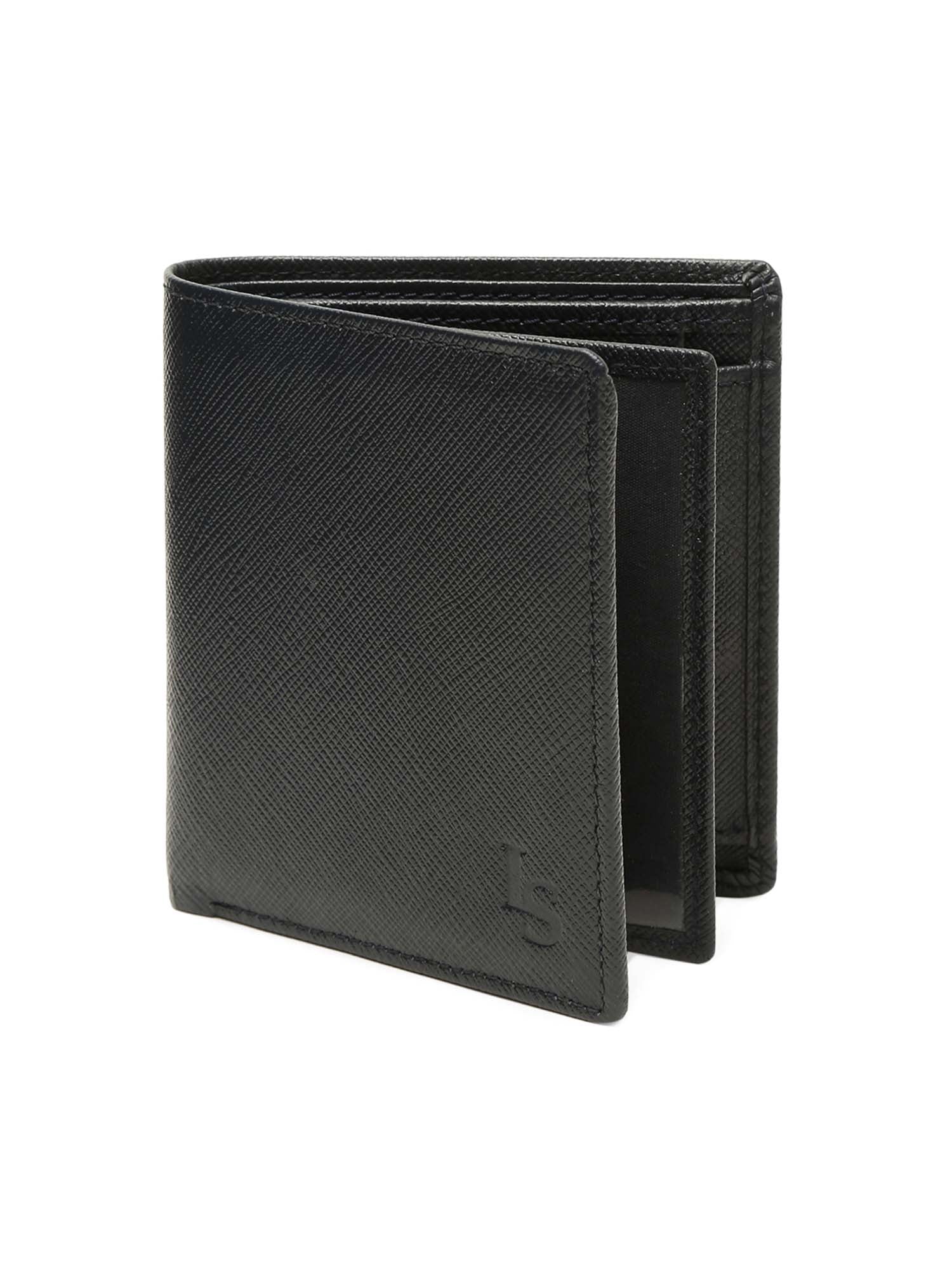 Federal Blue Italian Saffiano Leather RFID Wallet