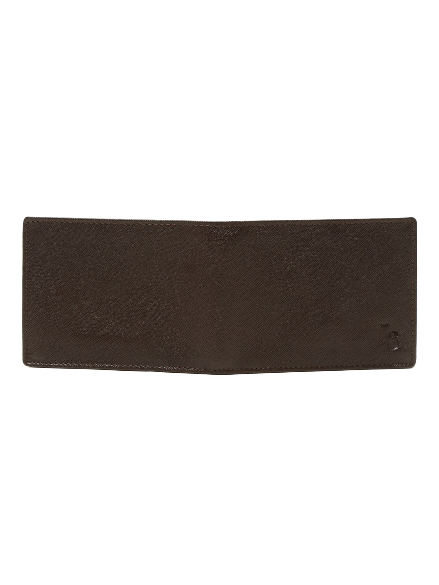 Bistre Brown Italian Saffiano Leather RFID Slim Wallet