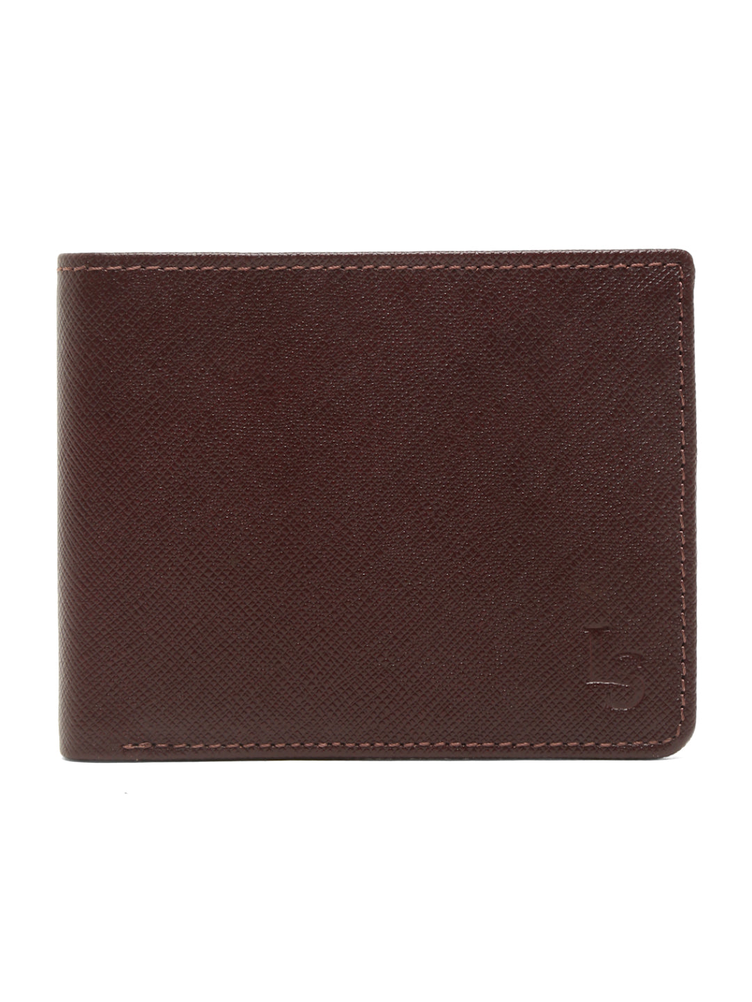 Rosewood Italian Saffiano Leather Zipper Wallet