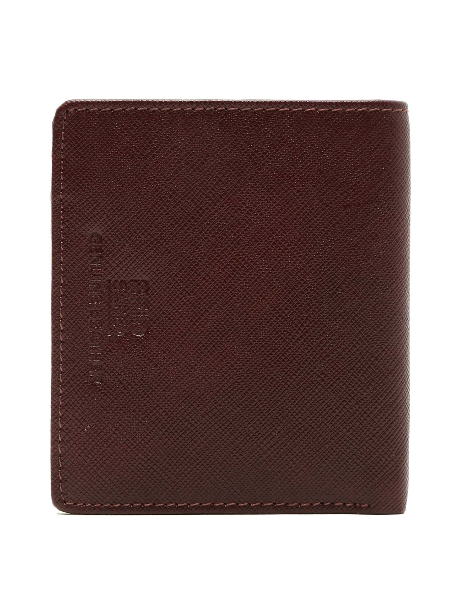 Rosewood Italian Saffiano Leather RFID Slim Wallet