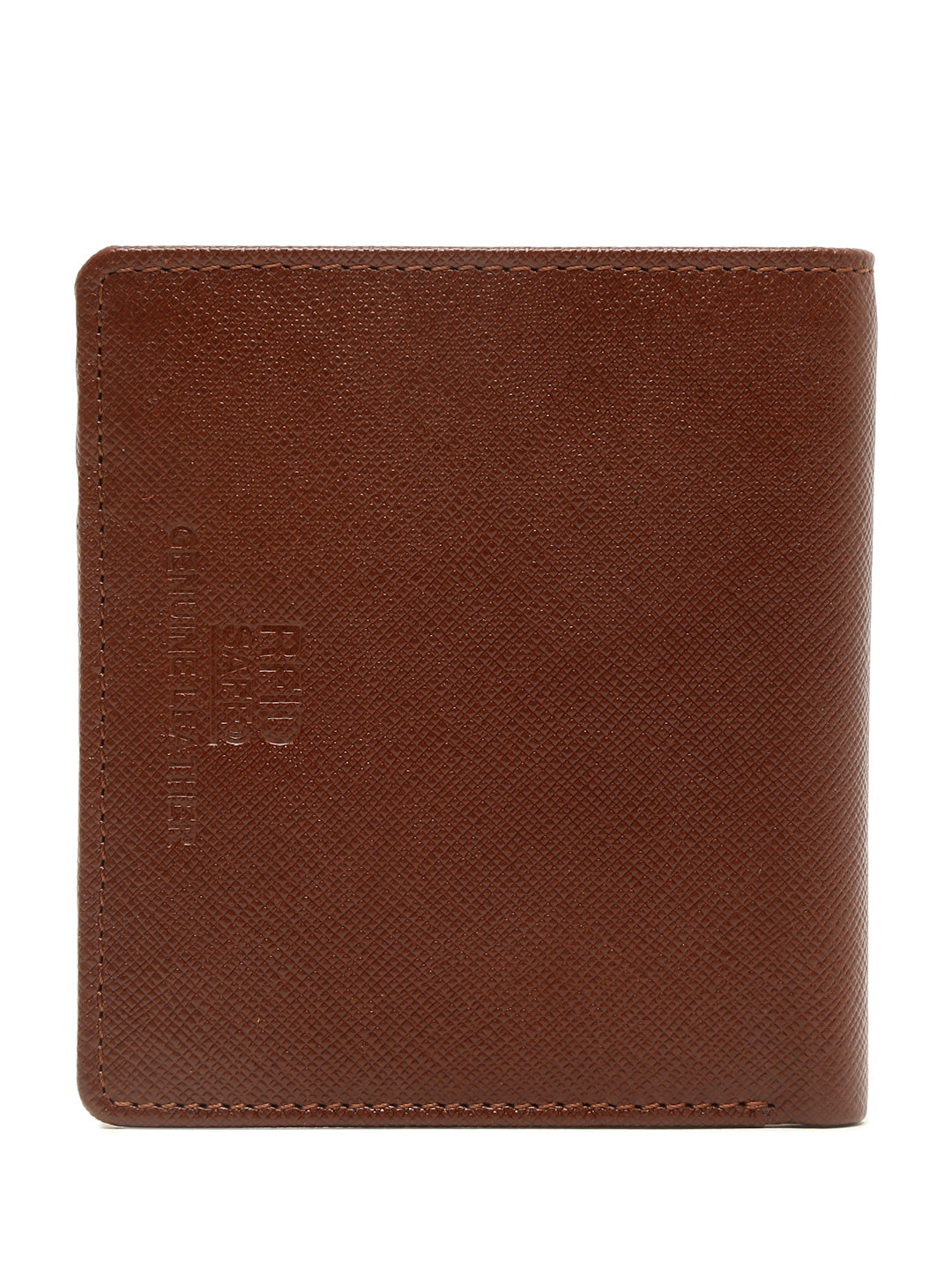 British Tan Italian Saffiano Leather Wallet Note Case