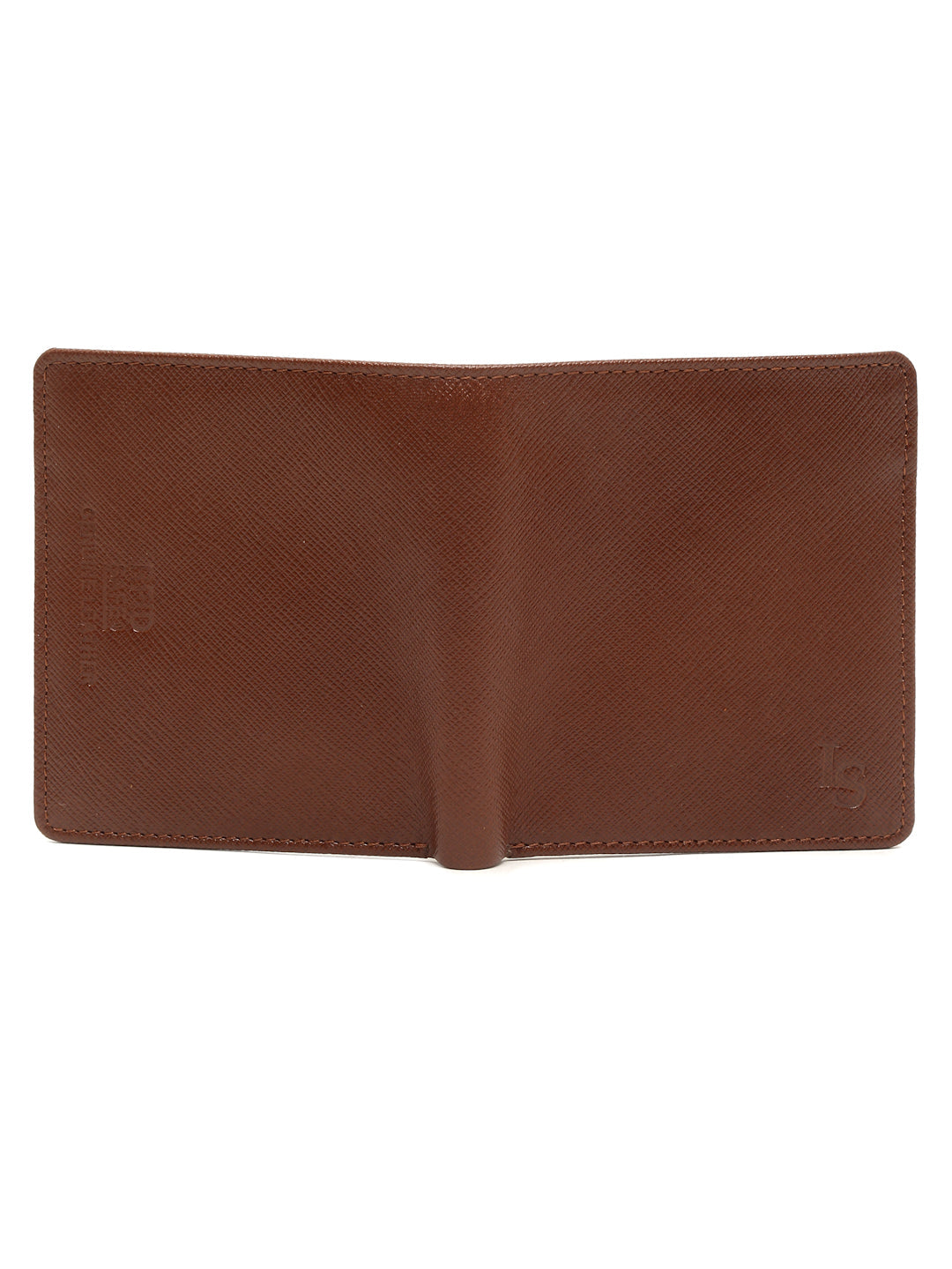 British Tan Italian Saffiano Leather Wallet Note Case