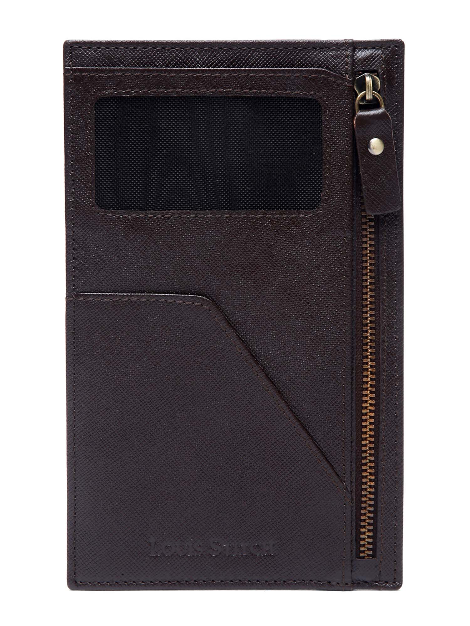 Italian Saffiano Leather Passport Holder With RFID Protection