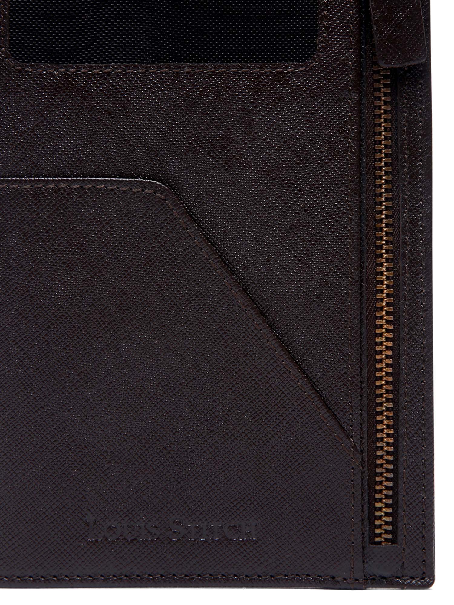 Italian Saffiano Leather Passport Holder With RFID Protection