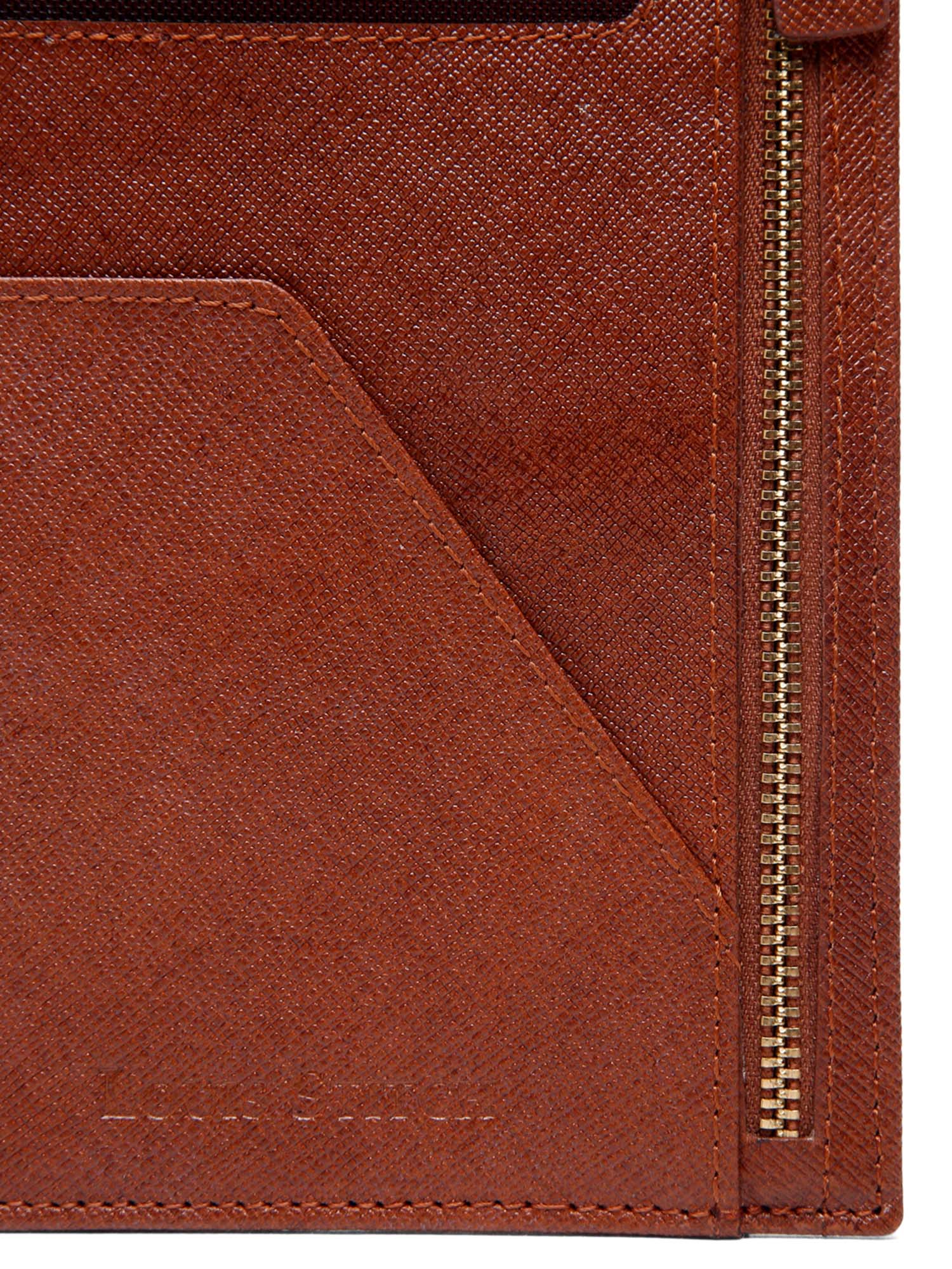 Italian Saffiano Leather Passport Holder With RFID Protection